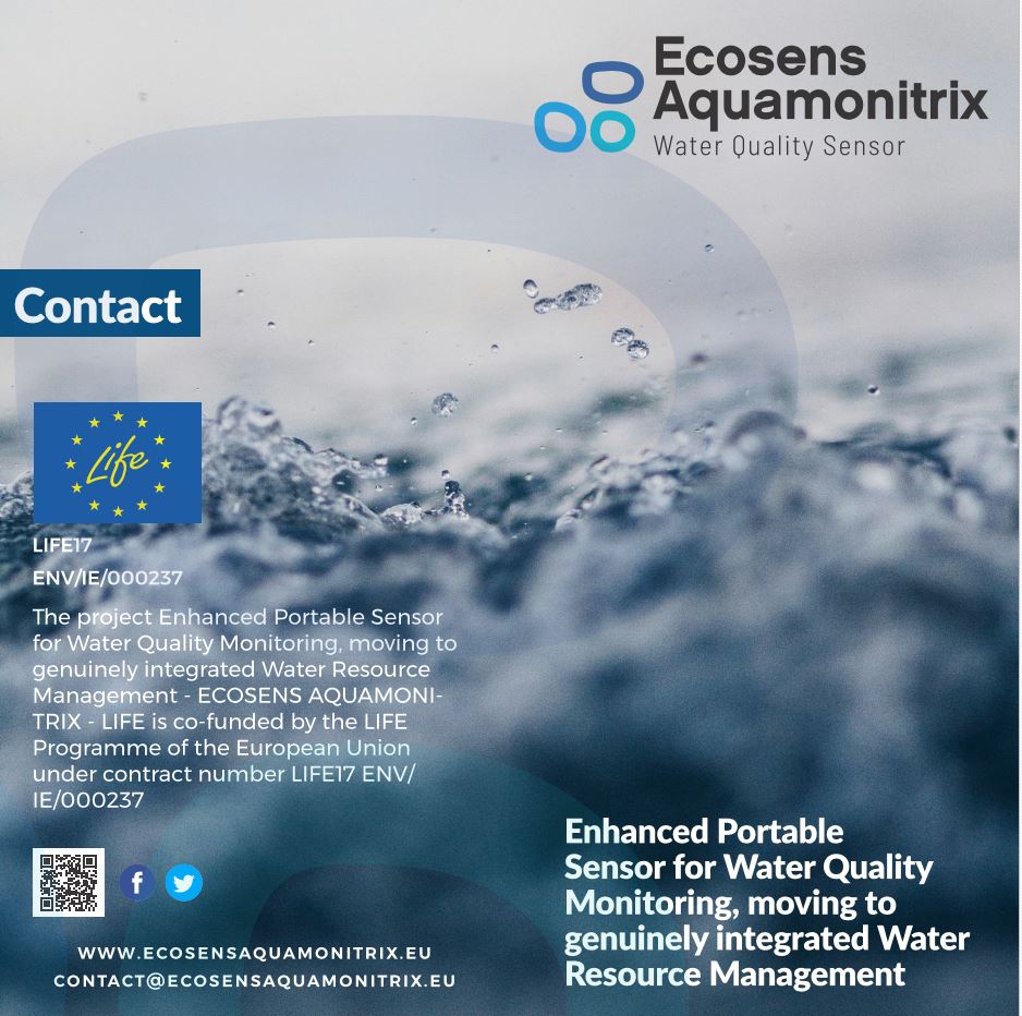 Enhanced Portable Sensor for Water Quality Monitoring, moving to truly integrated water resources management - ECOSENS AQUAMONITRIX - LIFE EU